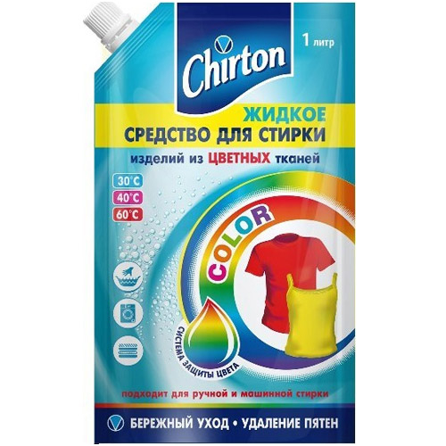 Средство для стирки CHIRTON для цветных тканей, 1л