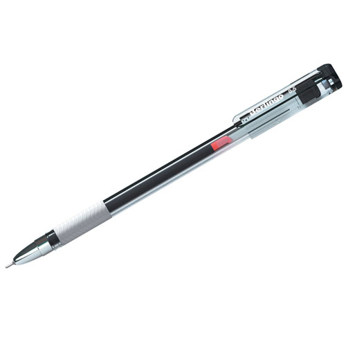 Ручка гелевая BERLINGO Standard, 0,5 мм, грип, игольчатый стержень, черная