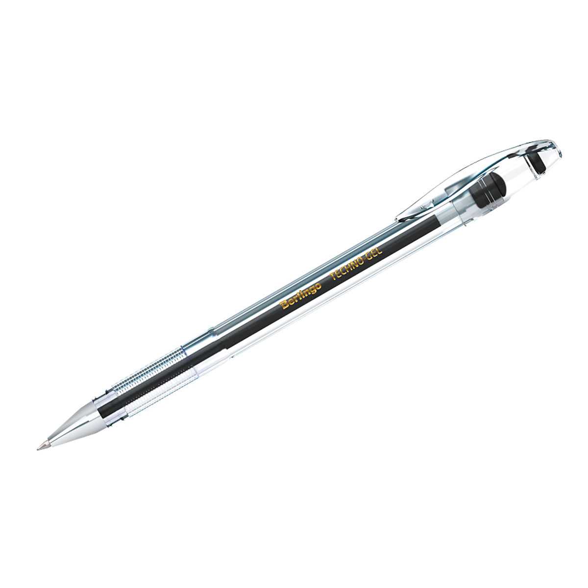 Ручка гелевая BERLINGO Techno-Gel, 0,5 мм, черная