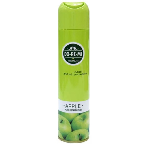 Освежитель воздуха ДО-РЕ-МИ Премиум «Зеленое яблоко», 330 мл