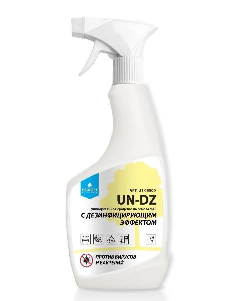 UN-DZ Универсальное средство на основе ЧАС с дезинфицирующим эффектом. Готовый состав. 500мл