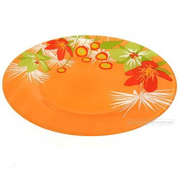тарелка Luminarc обеденная Поп цветы оранжевые,, 8мар 25см/Посуда/100