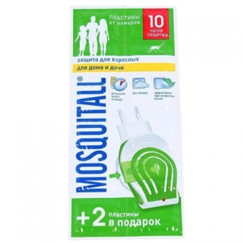пласт Mosquitall Защита для всей семьи от комаров 10+2шт/288x48