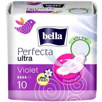 прокладки Bella perfecta Ultra Silky Drai фреш део виолет 10шт/36