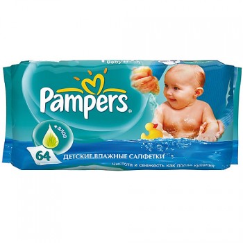 салф влаж Pampers Pampers Baby Fresh см/бл 64шт/12