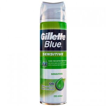 гель д/бр Gillette BLUE Sensitive д/чувств кожи 200мл/6