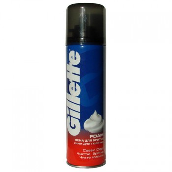 пена д/бр Gillette Classic Clean Чистое бритье 200мл/6