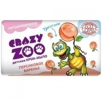 мыло-крем Crazy Zoo Персиковое варенье 90гр/72x6