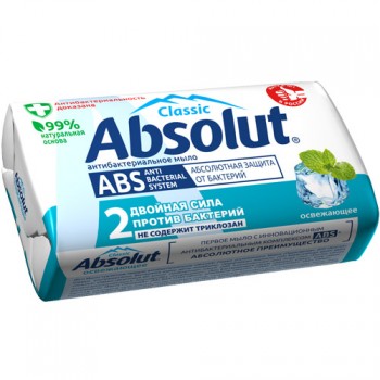 мыло туал Абсолют антибакт ABS Освежающее 90гр/Сам/72x6 К
