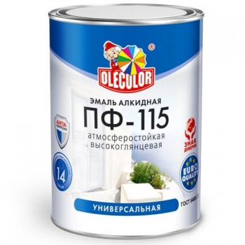 эмаль OLECOLOR ПФ-115 салатный 0.8кг/14