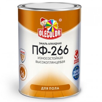 эмаль OLECOLOR ПФ-266 желто коричневая 5.0кг/4