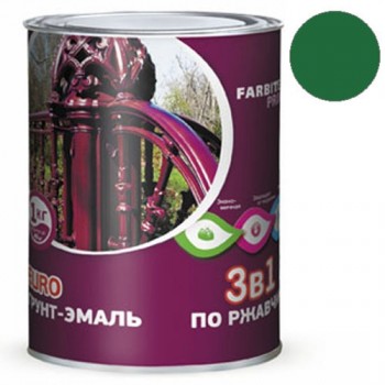 грунт-эмаль FARBITEX Profi по ржавчине 3в1 зеленая 2.0кг/6