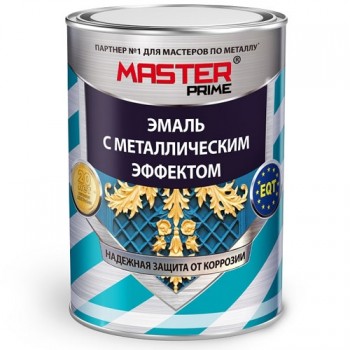 эмаль FARBITEX Profi Master с метал эффектом серебро 0.8кг/14