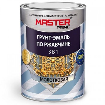 грунт-эмаль MASTER PRIME по ржавчине 3в1 быстросох шоколадный 2.0л /6