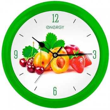 часы Energy ЕС-112 настенные кварц круг фрукты 25*3.8см/20