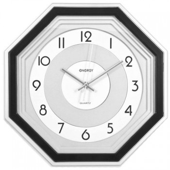 часы Energy ЕС-12 настенные кварц восьмиугол черн 33*33*4.3см/10