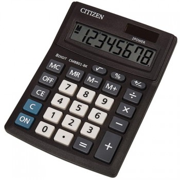 калькулятор настольн Citizen Business Line CMB 8разр дв питание 100*136*32мм/960
