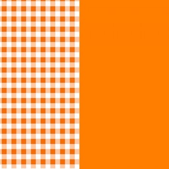 Салфетки бумажные PLUSHE Дуэт Клетка, Оранжевый, 2 слоя, 33 х 33 см, 24 штуки
