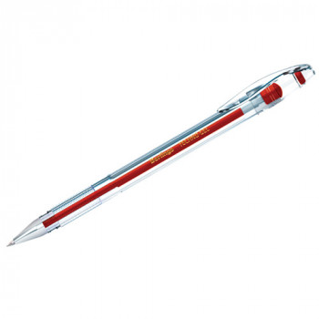 Ручка гелевая BERLINGO Techno-Gel, красная, 0,5 мм, корпус ассорти