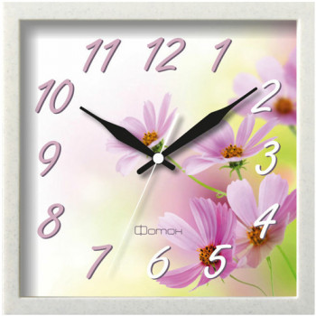Часы настенные ФОТОН Цветы, 23,5 х 3,5 см