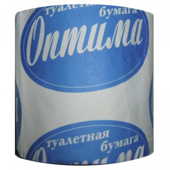 Туалетная бумага Оптима б/втулки, 44 +/- 4 м