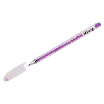 Ручка гелевая CROWN Hi-Jell Pastel, фиолетовая, 0,8 мм