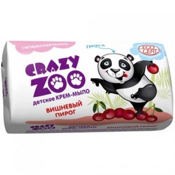 мыло-крем Crazy Zoo вишневый пирог 90гр/72x6