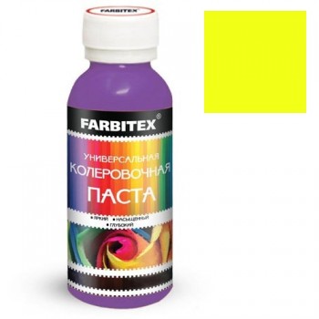 колер FARBITEX Ярко желтый 0.1л /108x6
